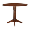 International Concepts Round Pedestal Table, 42 in W X 42 in L X 36.3 in H, Wood, Espresso K581-42DPT-27B-6B